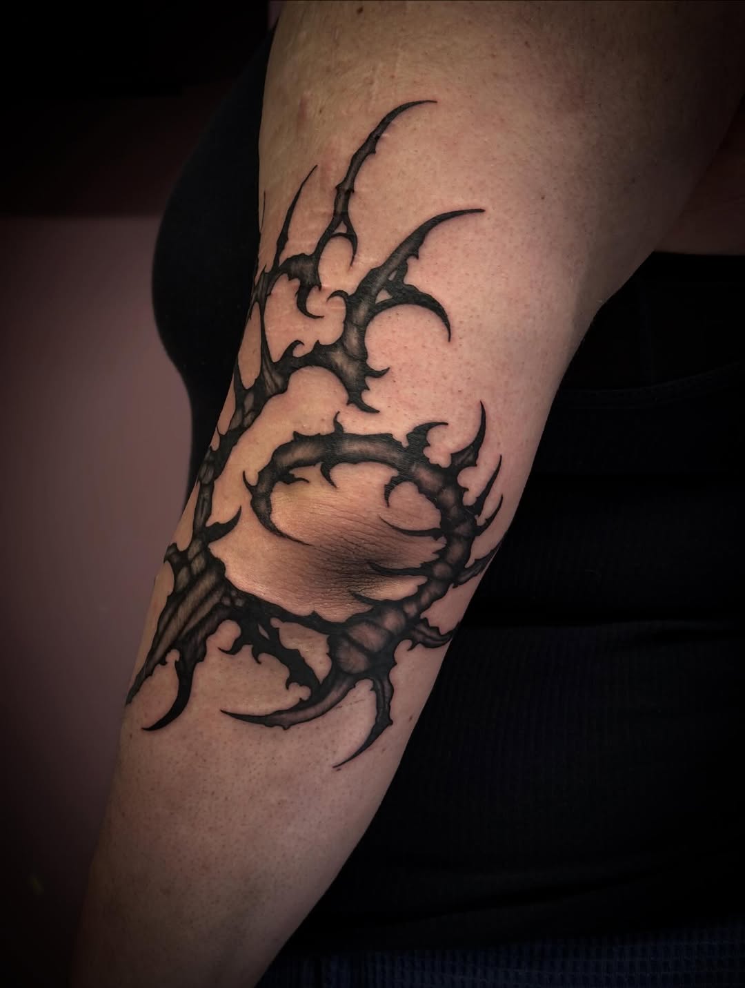 Tattoo by @acetats._ — blackwork, tribal