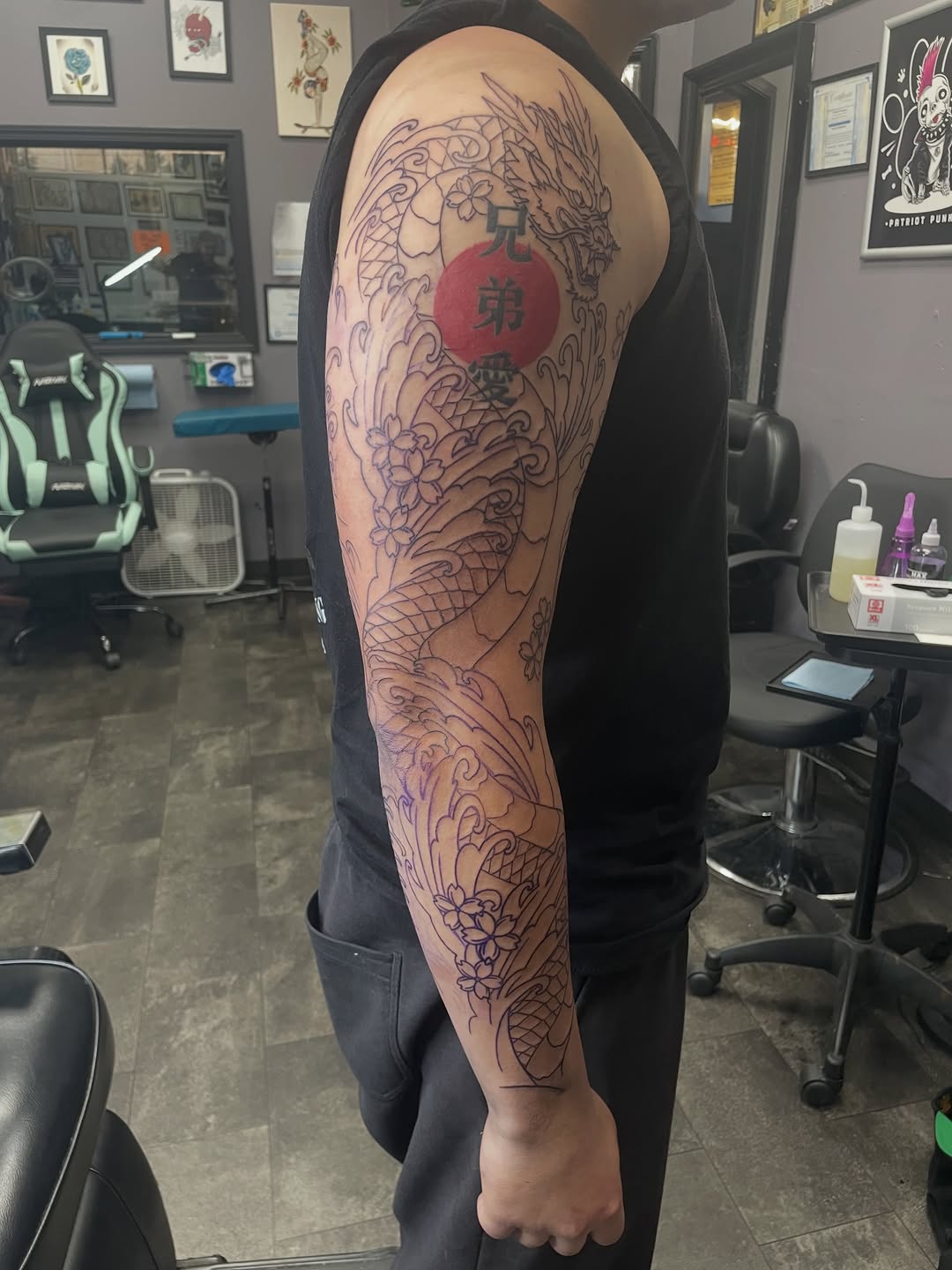 Tattoo by @artist_usual — japanese_irezumi, blackwork