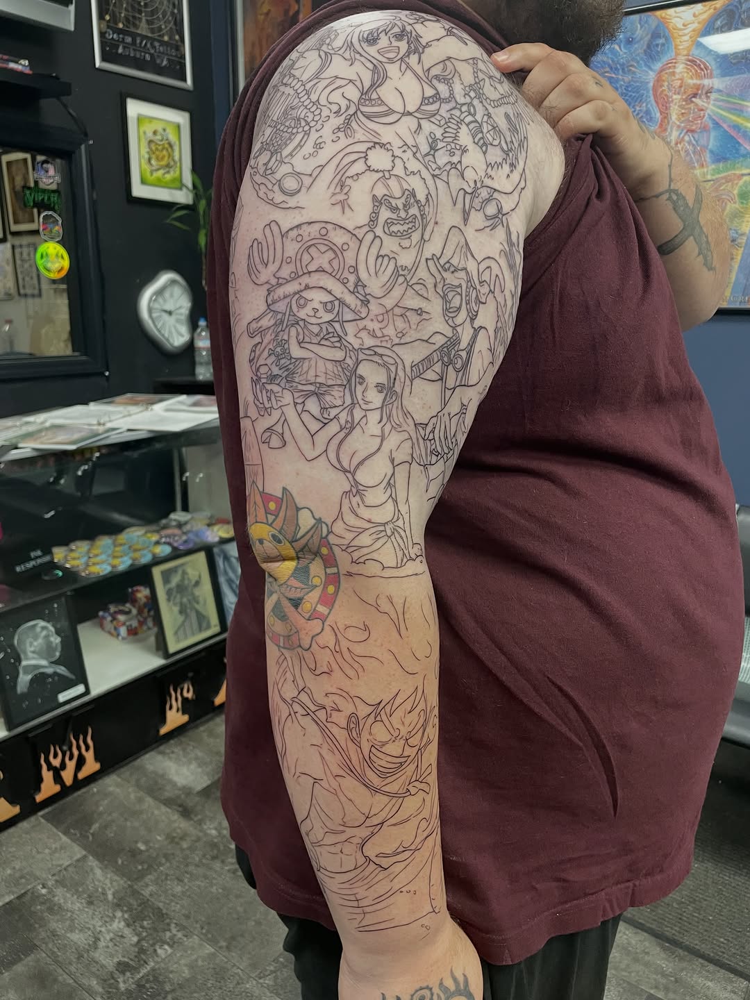 Tattoo by @artist_usual — anime