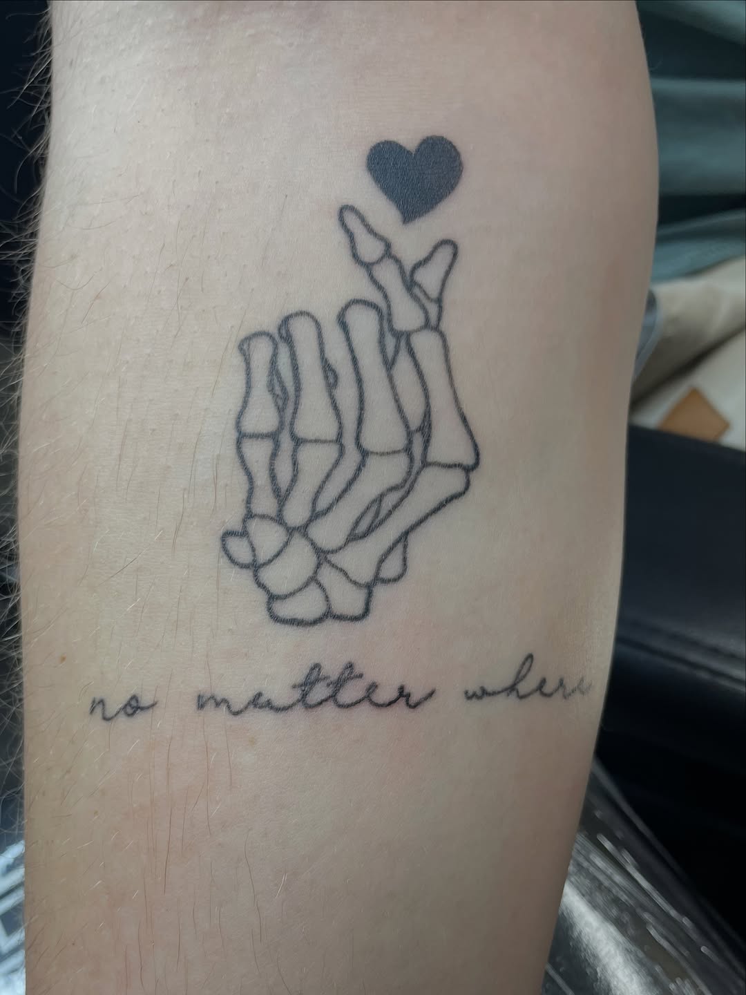 Tattoo by @artist_usual — fine_line, lettering_script