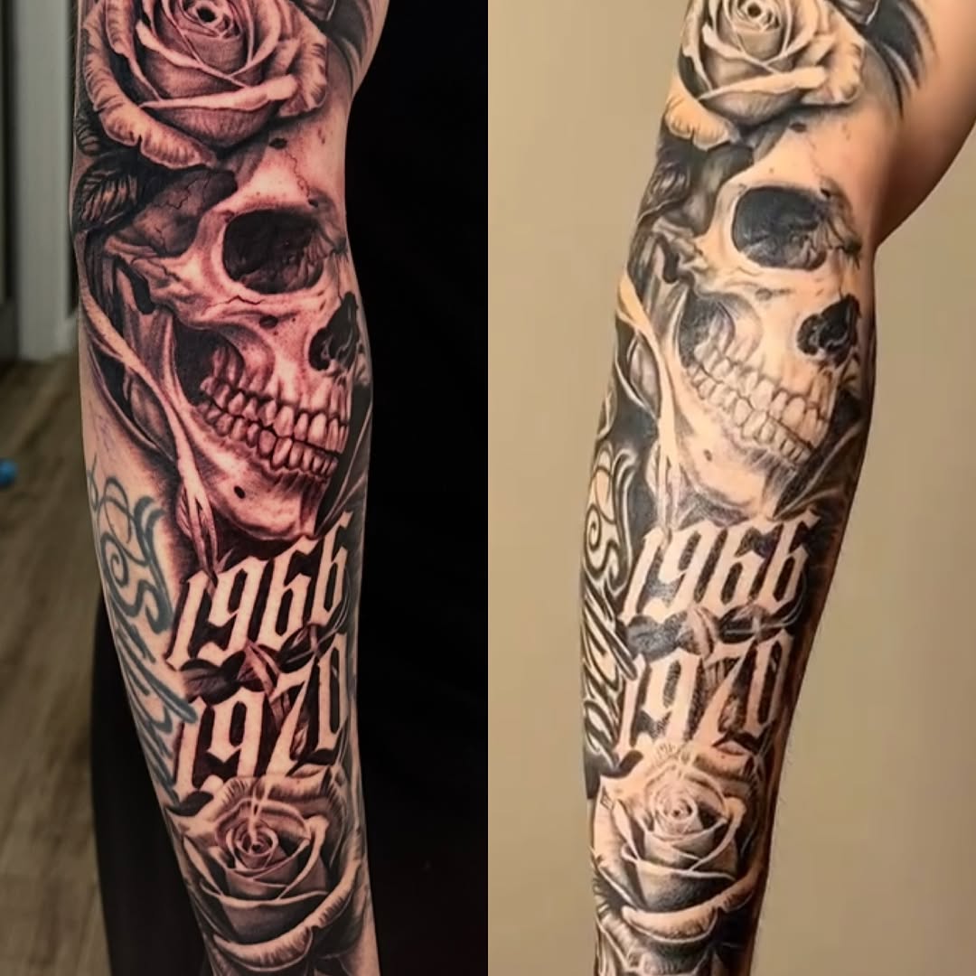 Tattoo by @mkv.ink — black_and_grey, realism