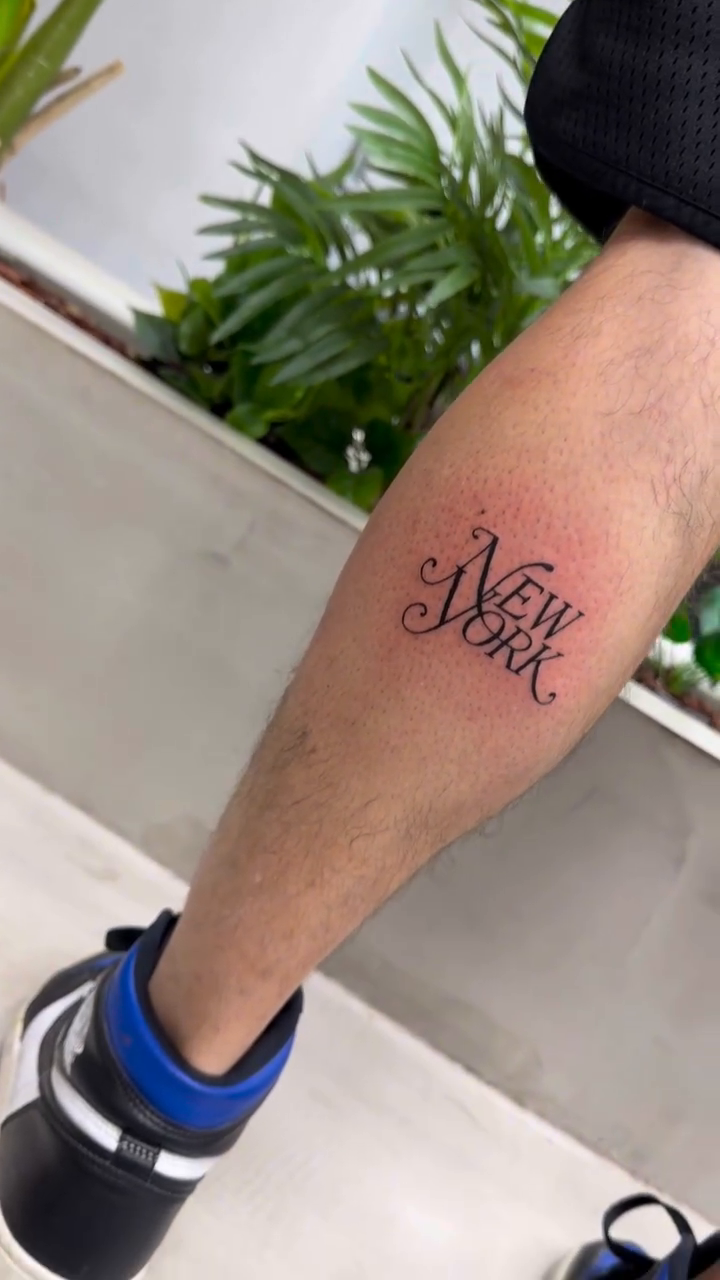 Tattoo by @lina_valentina — lettering_script, fine_line