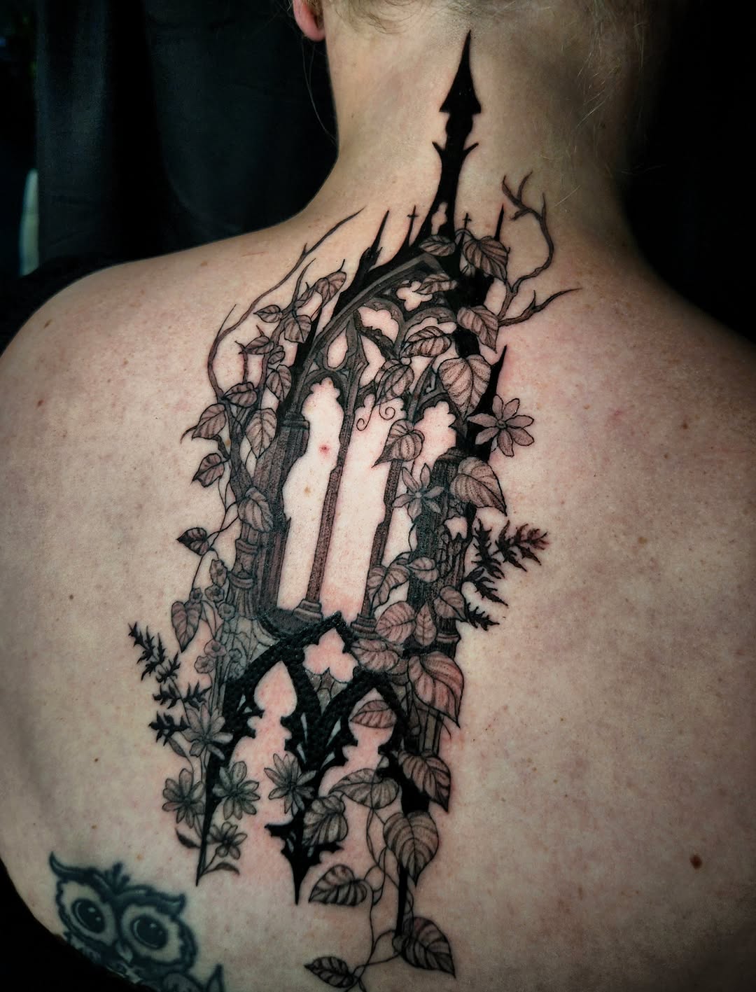 Tattoo by @grimsolaire_tattoos โ blackwork