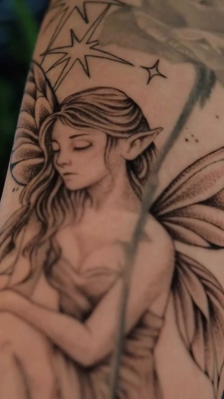 Tattoo by @joeyjazztattoos — illustrative, black_and_grey