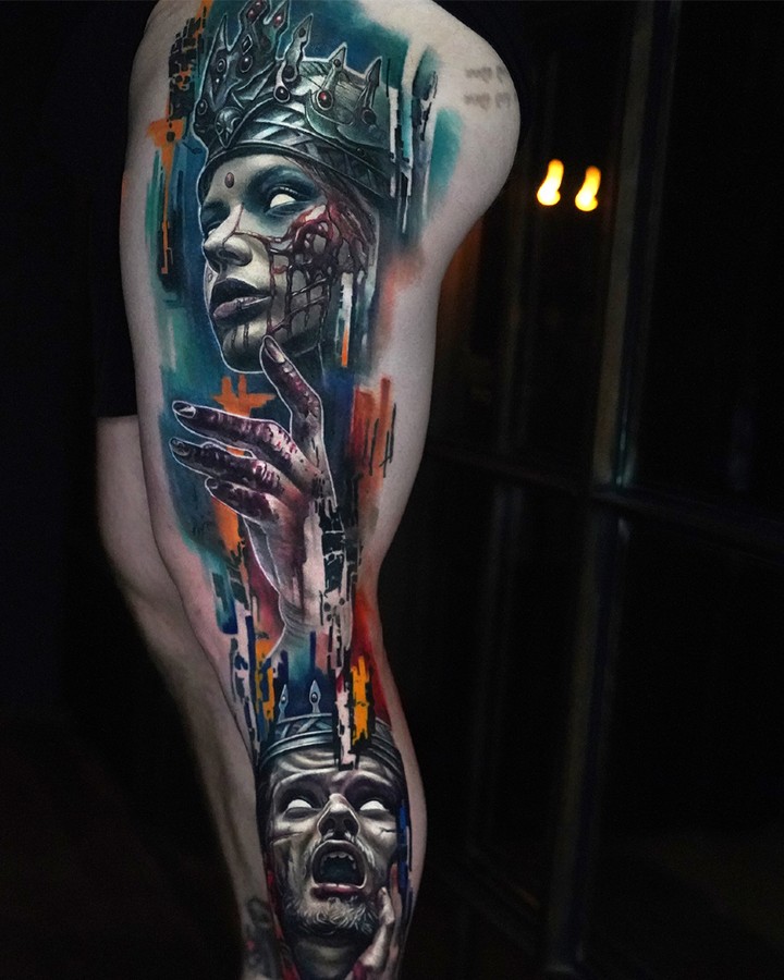 Tattoo by @charleshuurman — realism, trash_polka