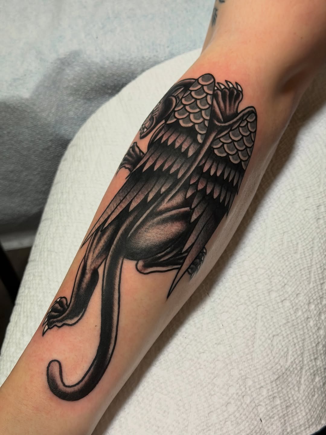 Tattoo by @brandonbeartattoos — blackwork