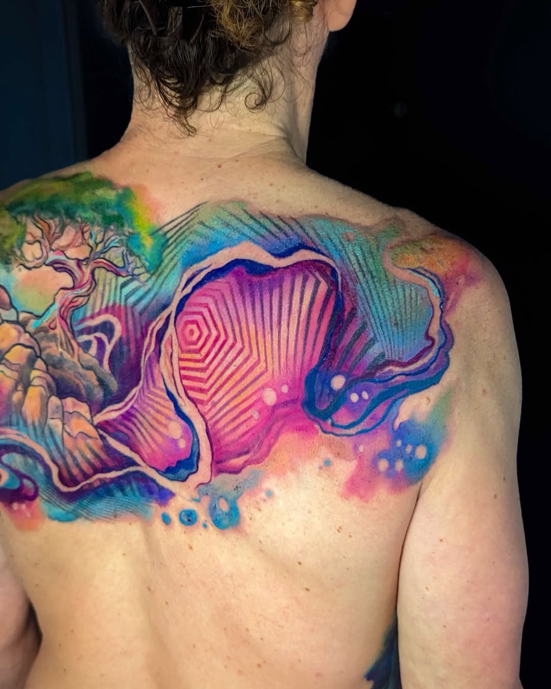 Tattoo by @painterlyfiend โ watercolor
