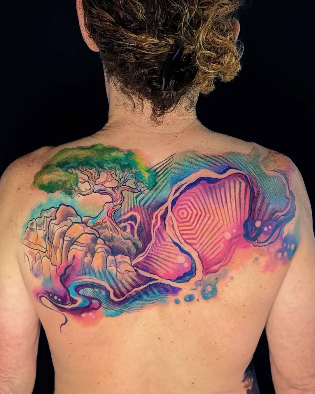 Tattoo by @painterlyfiend โ watercolor