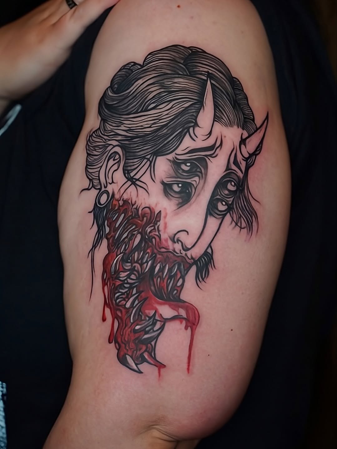 Tattoo by @rue_tattoos โ illustrative, dark_realism