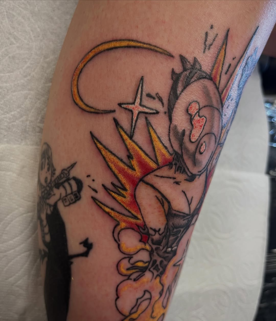 Tattoo by @alexis_studeman — new_school, anime