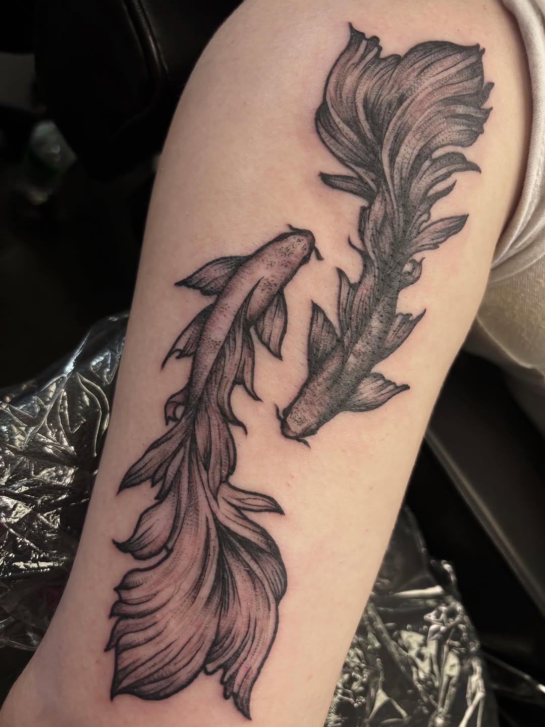 Tattoo by @threeofdaggers — illustrative, black_and_grey