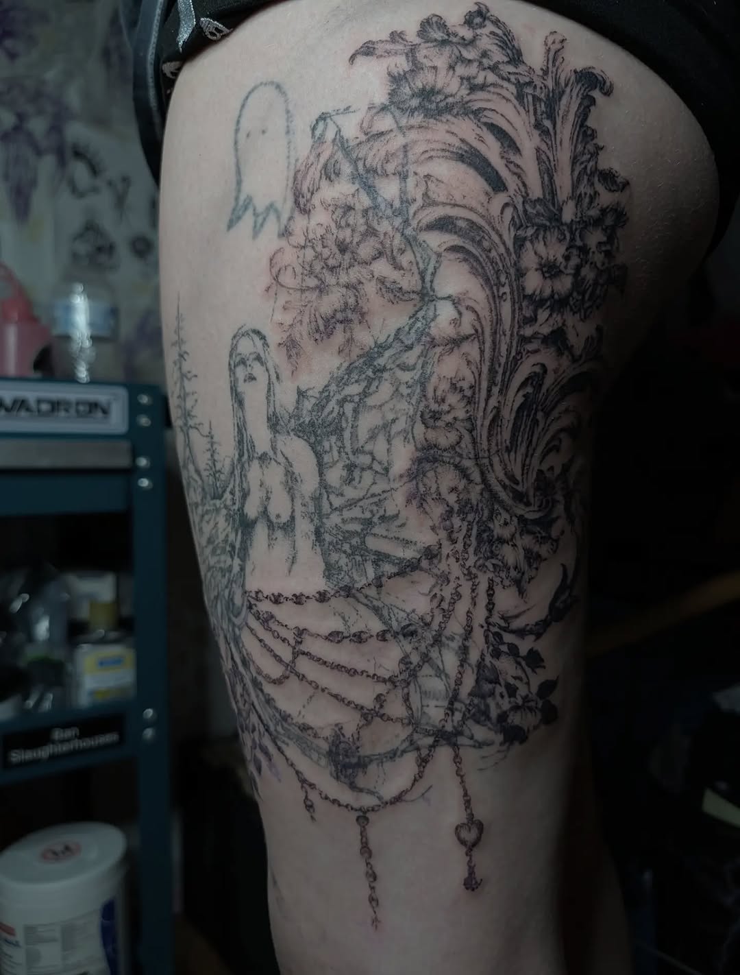 Tattoo by @profanae.0001 — illustrative, black_and_grey