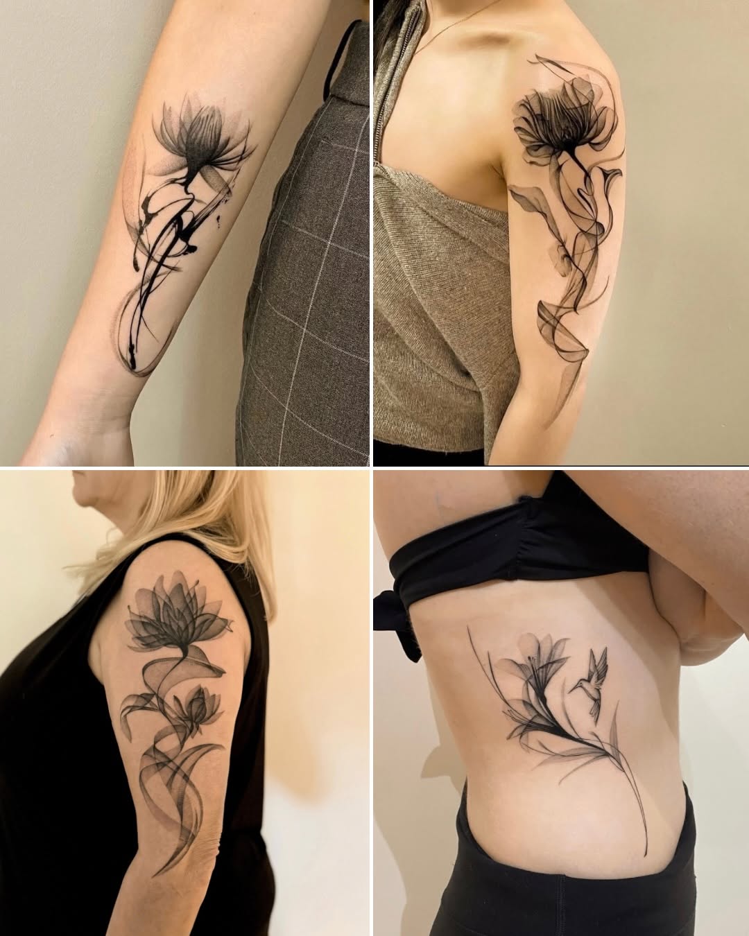 Tattoo by @tattooer_nick β fine_line, black_and_grey