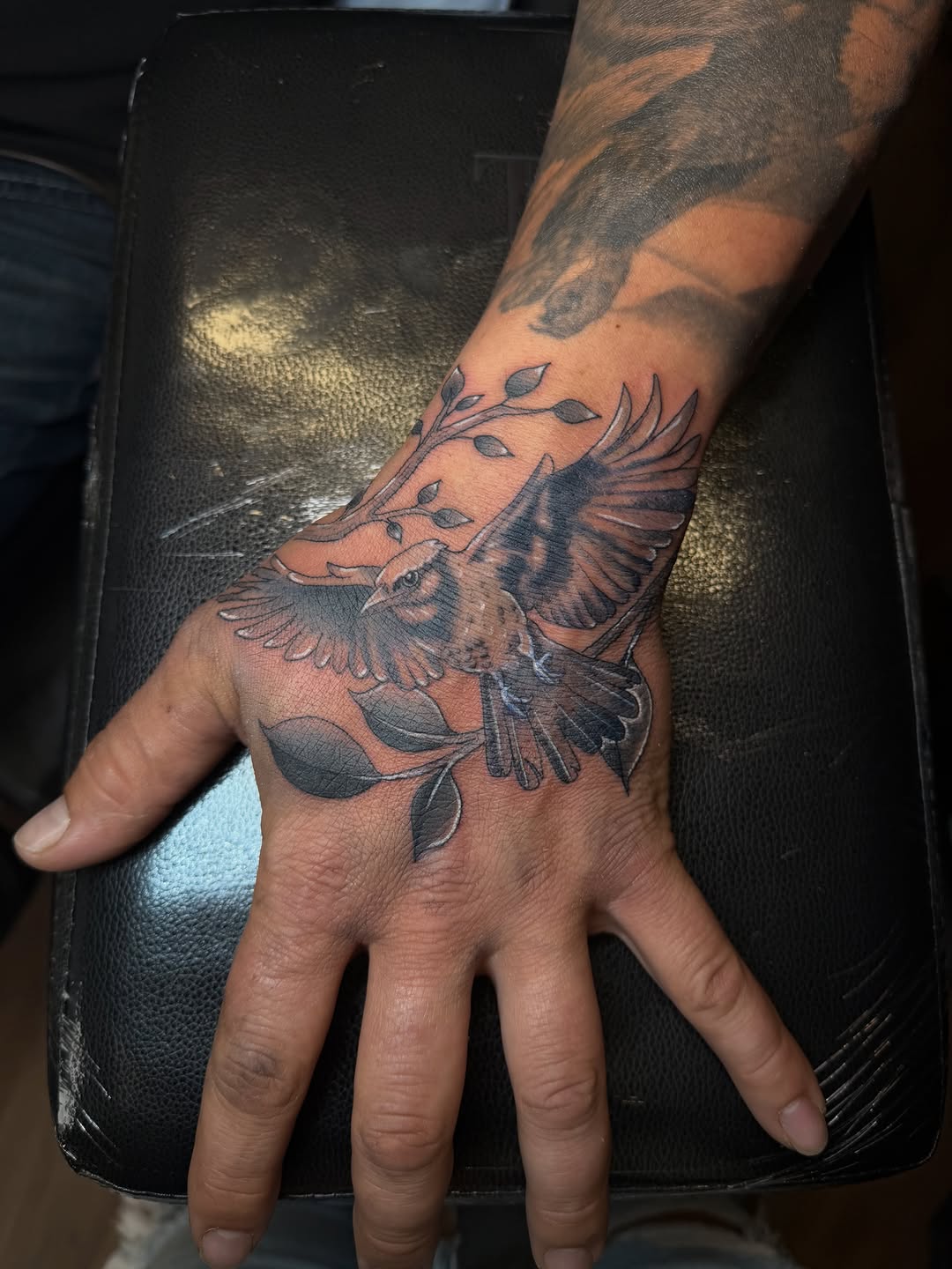 Tattoo by @inkpriscilla — black_and_grey, realism