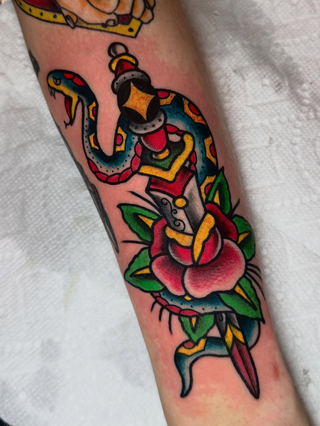 Tattoo by @starrdvst_ โ american_traditional