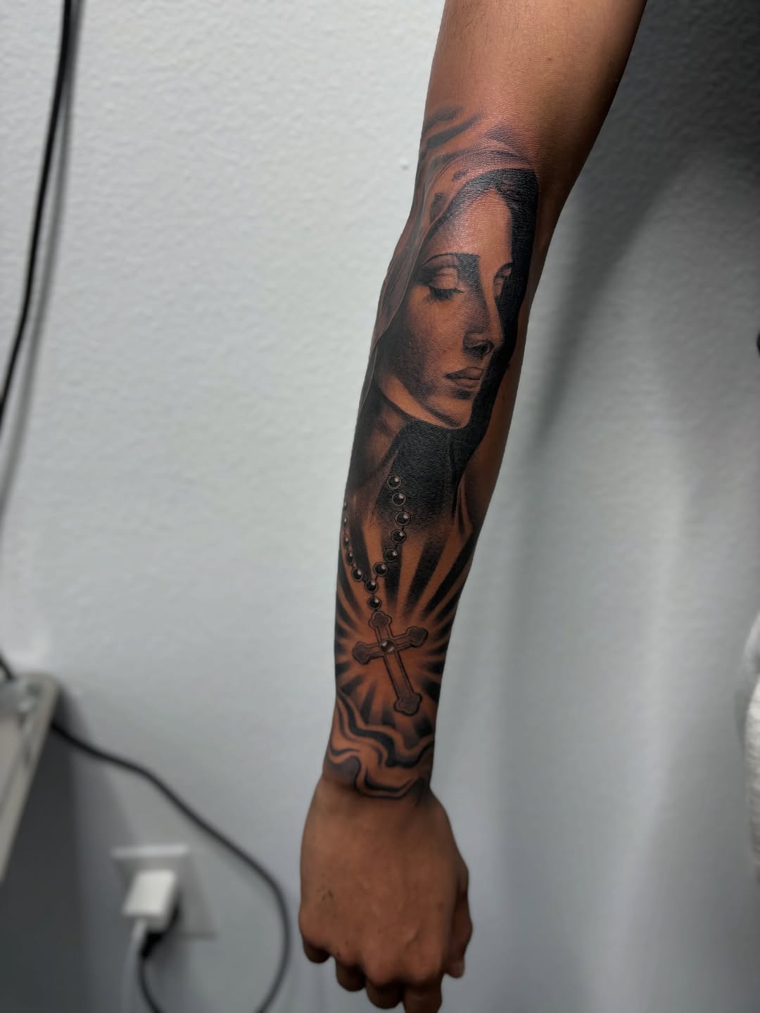 Tattoo by @tattedbydevin โ realism, black_and_grey