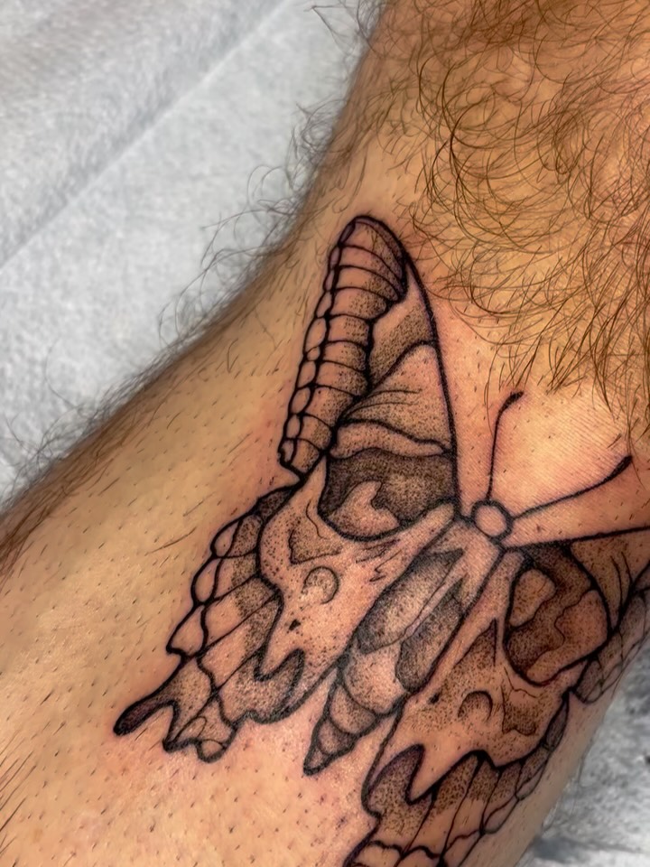 Tattoo by @tattooemmy — blackwork, illustrative