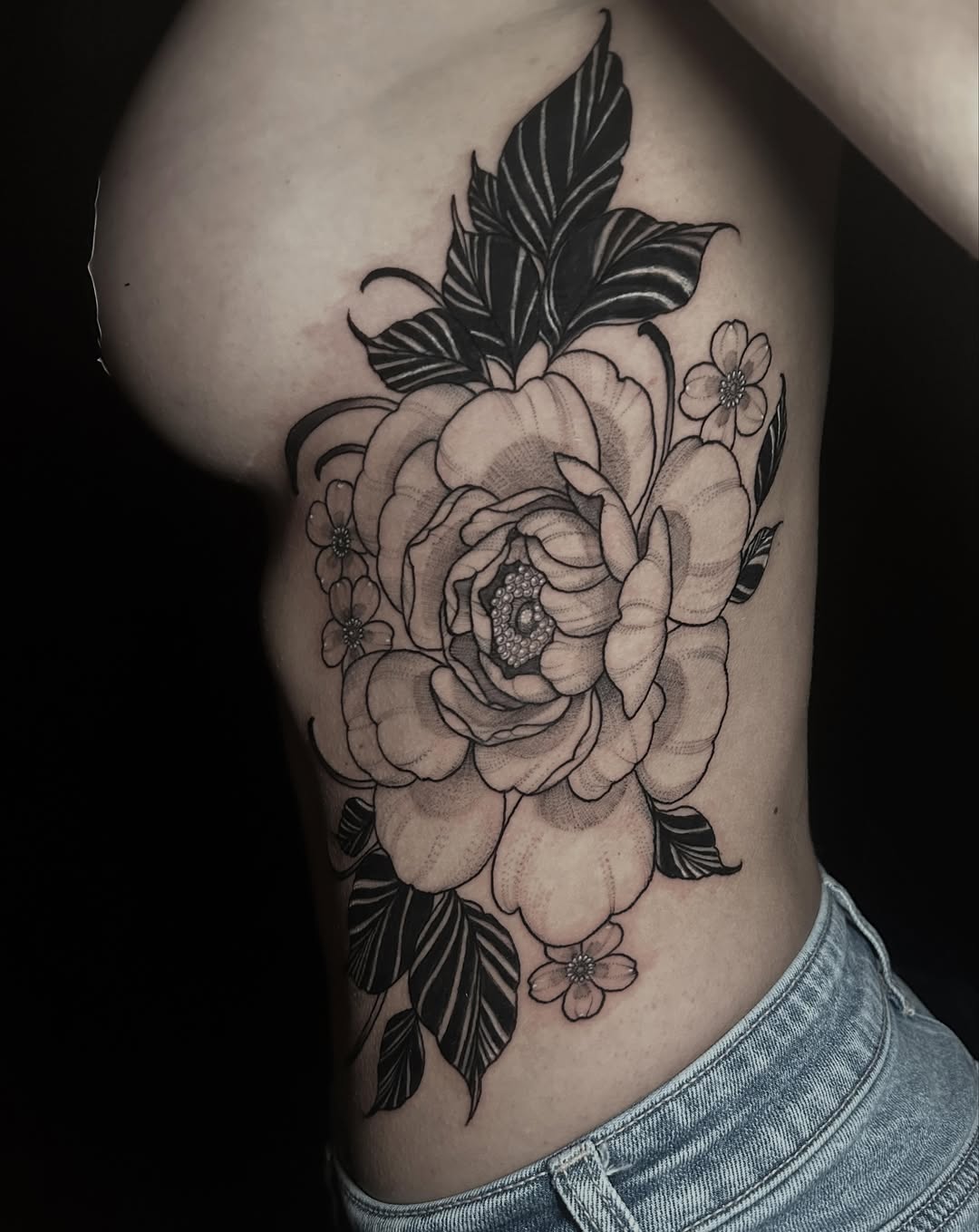 Tattoo by @ashleemshar — black_and_grey, dotwork