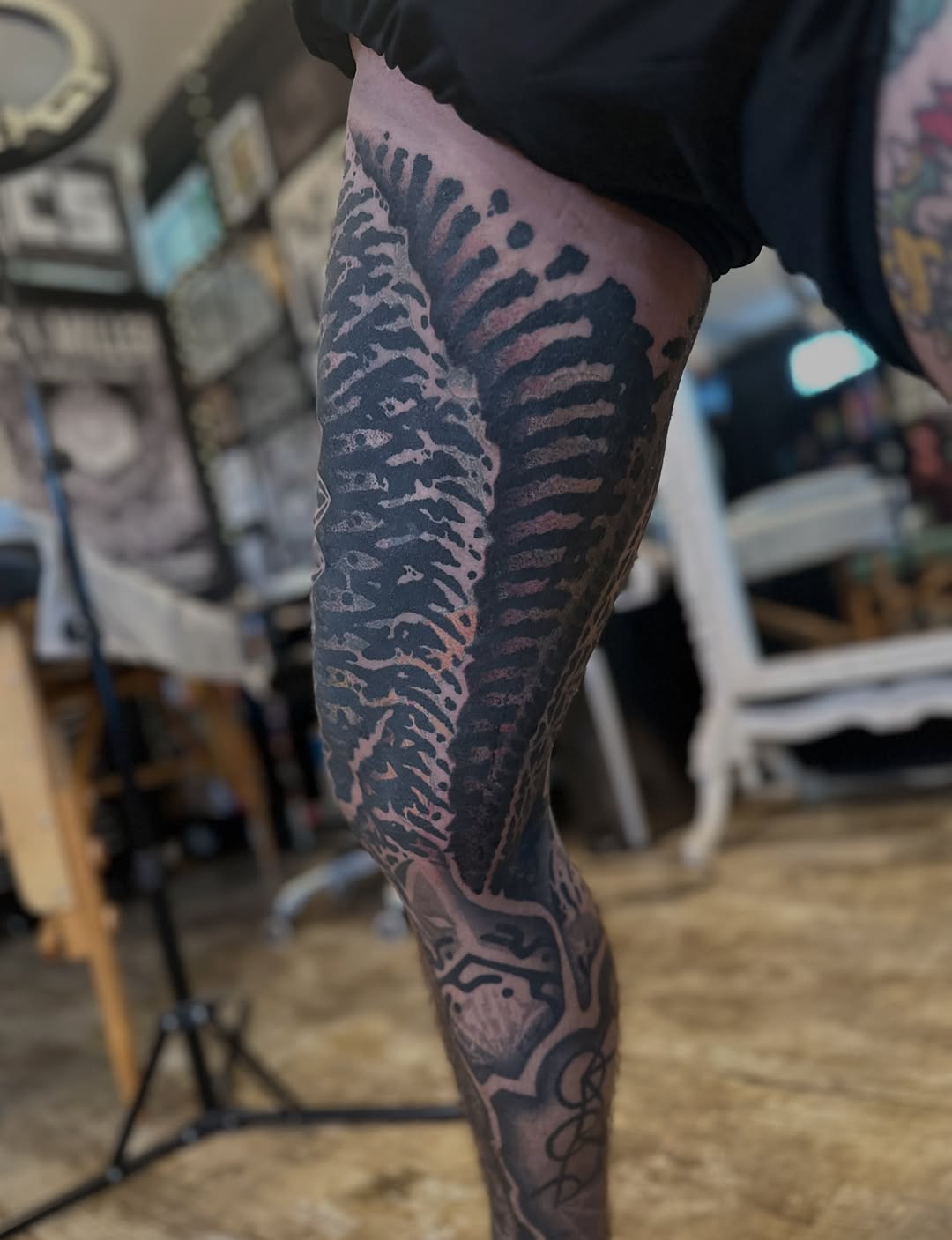 Tattoo by @jon.miller.tattoo — blackwork, geometric
