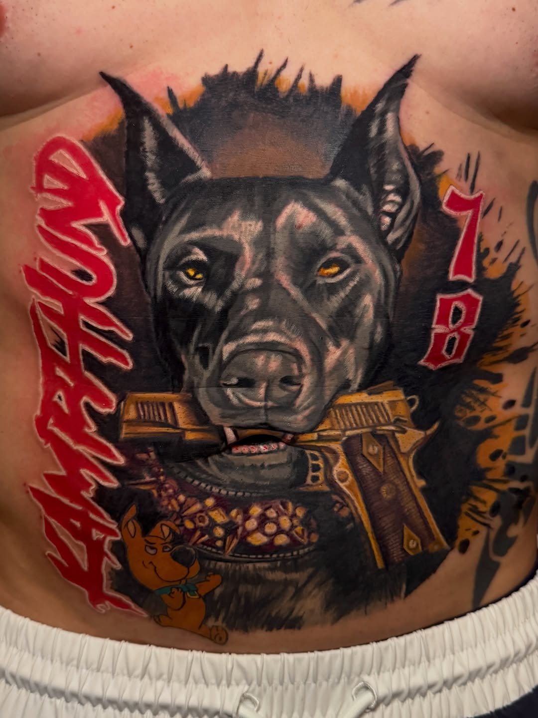Tattoo by @scottyptattoos — realism, black_and_grey
