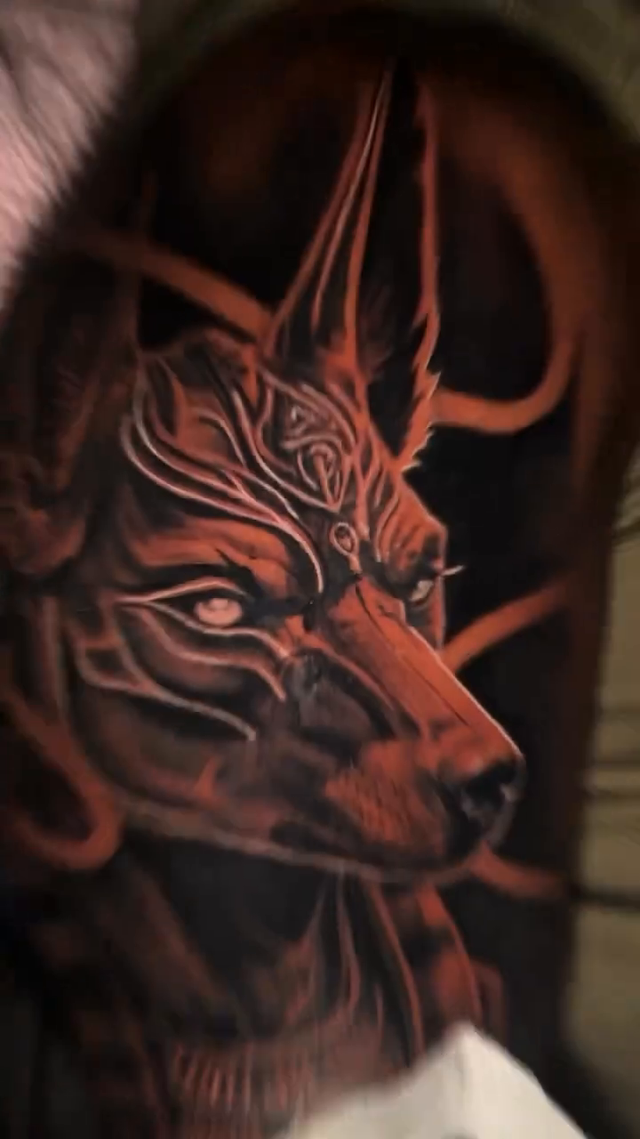 Tattoo by @svetlanatattoos — dark_realism, black_and_grey