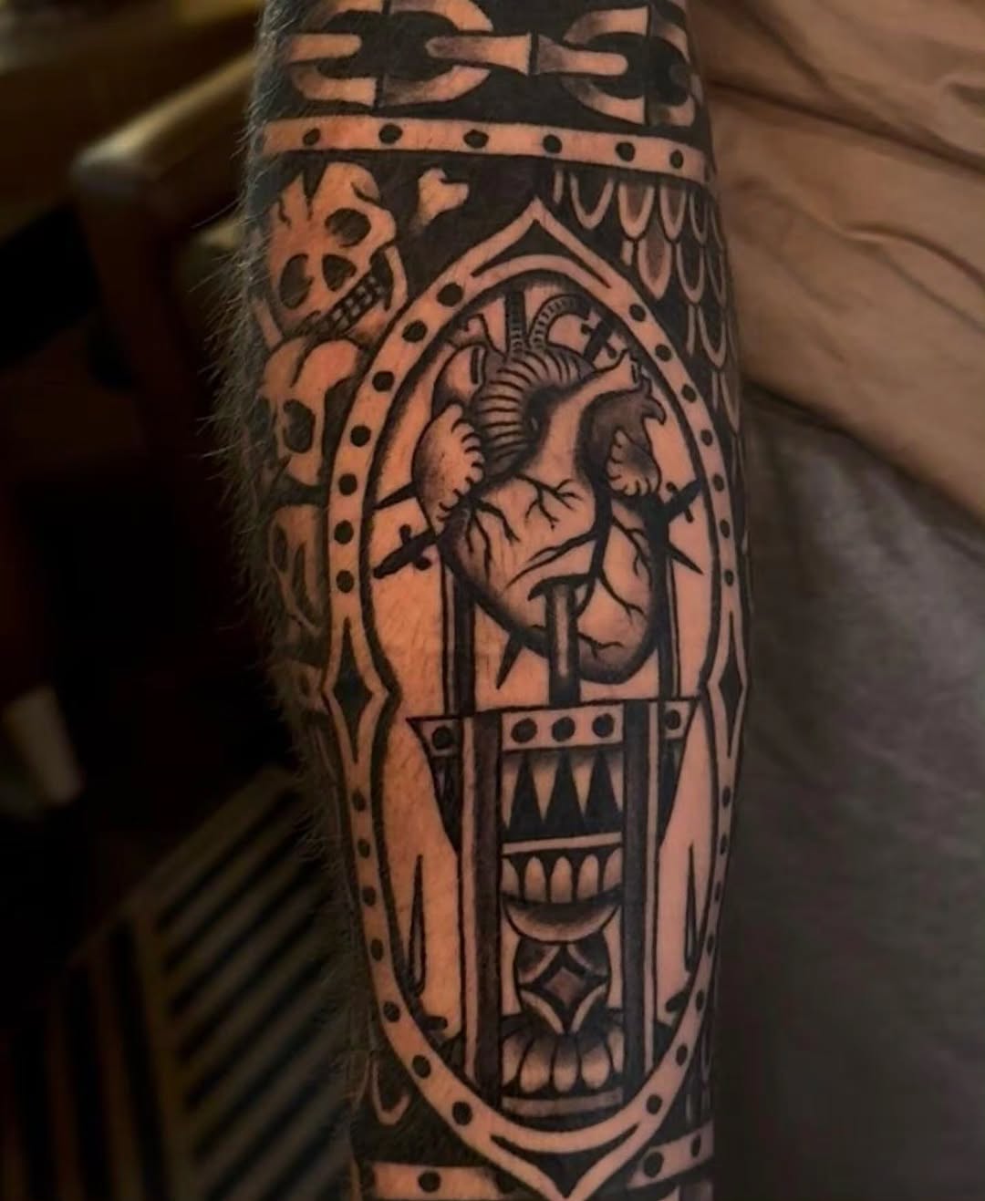 Tattoo by @coryallentattoos β blackwork