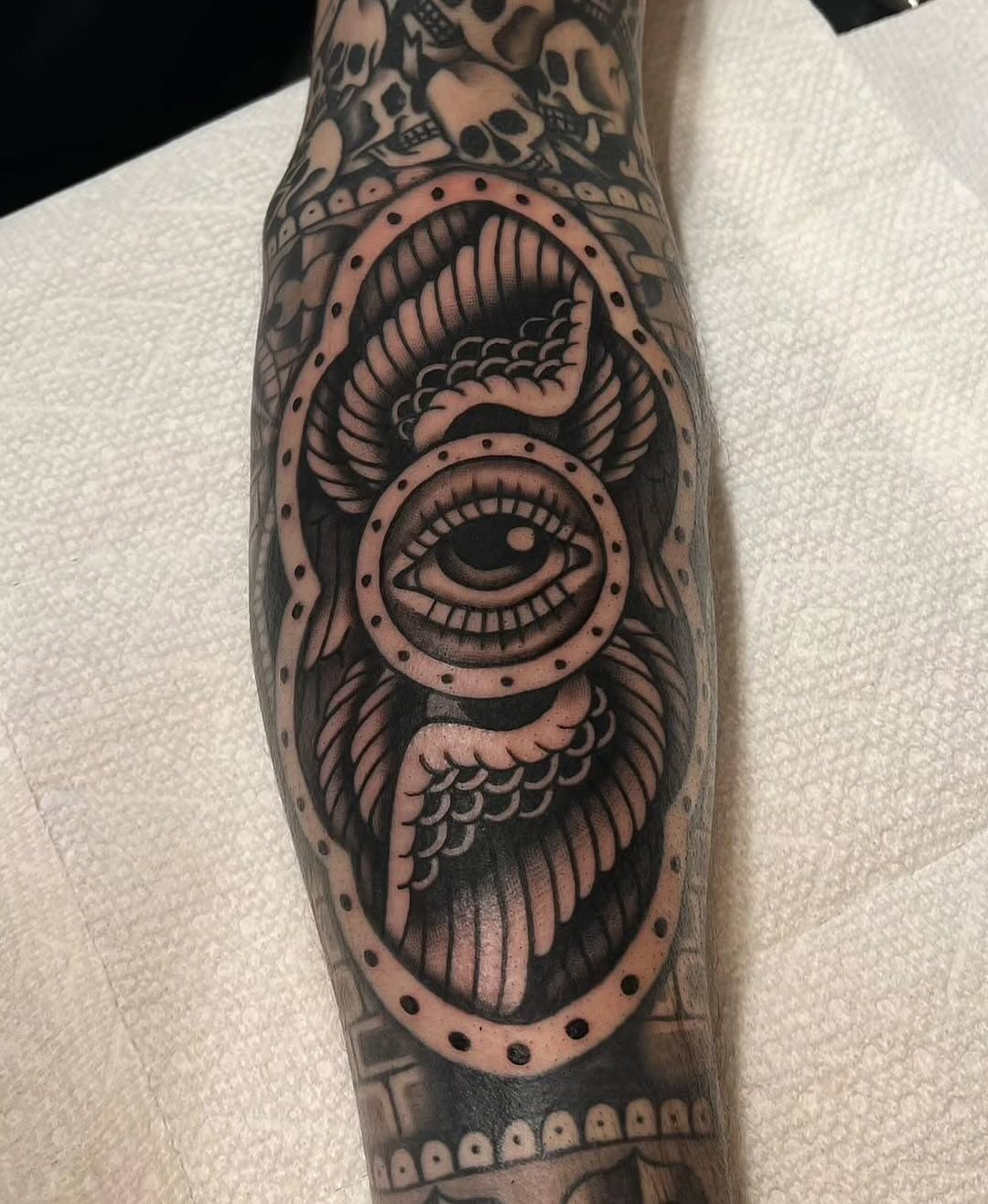 Tattoo by @coryallentattoos β american_traditional, blackwork