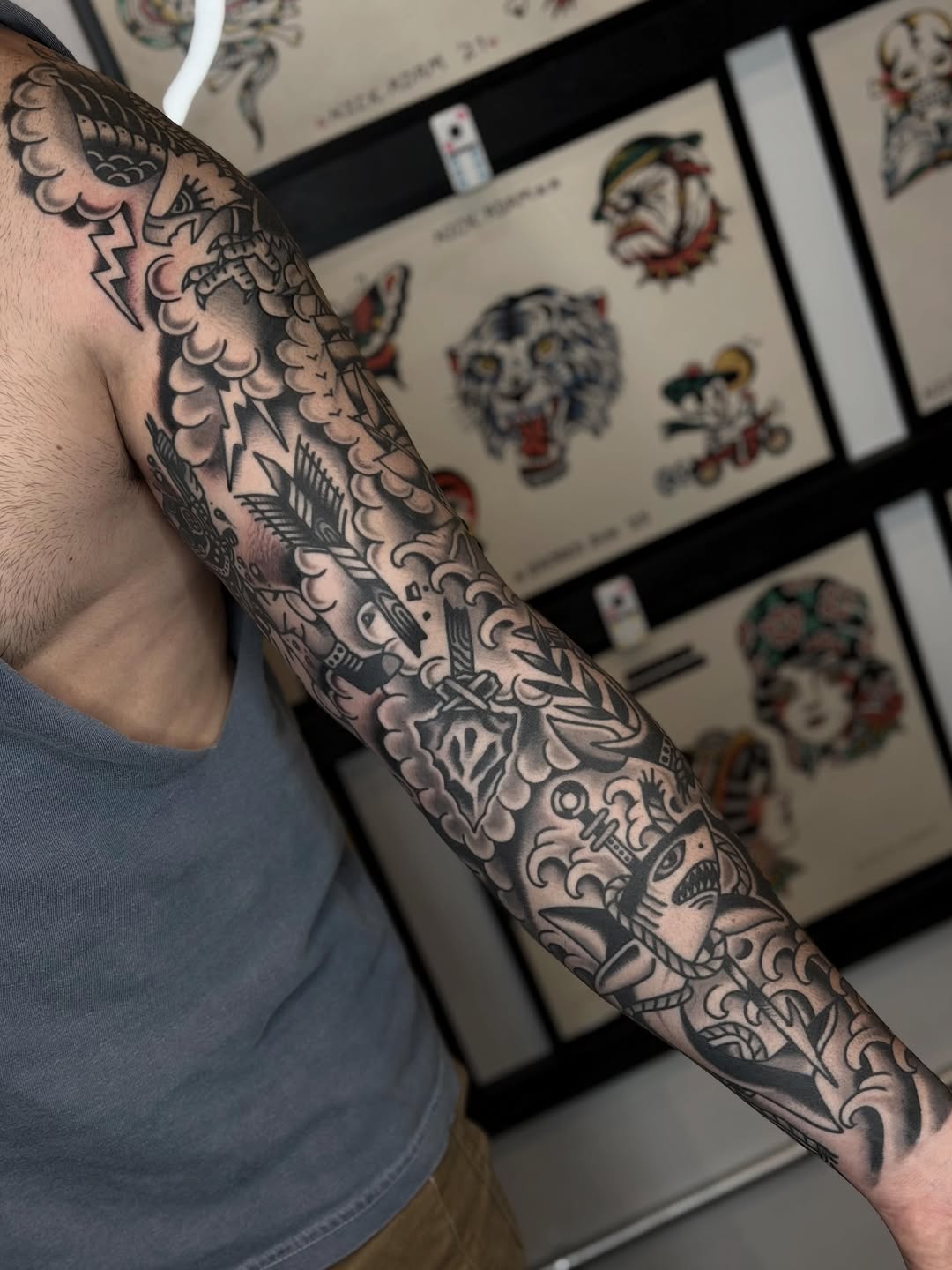 Tattoo by @blake.francis — american_traditional, black_and_grey
