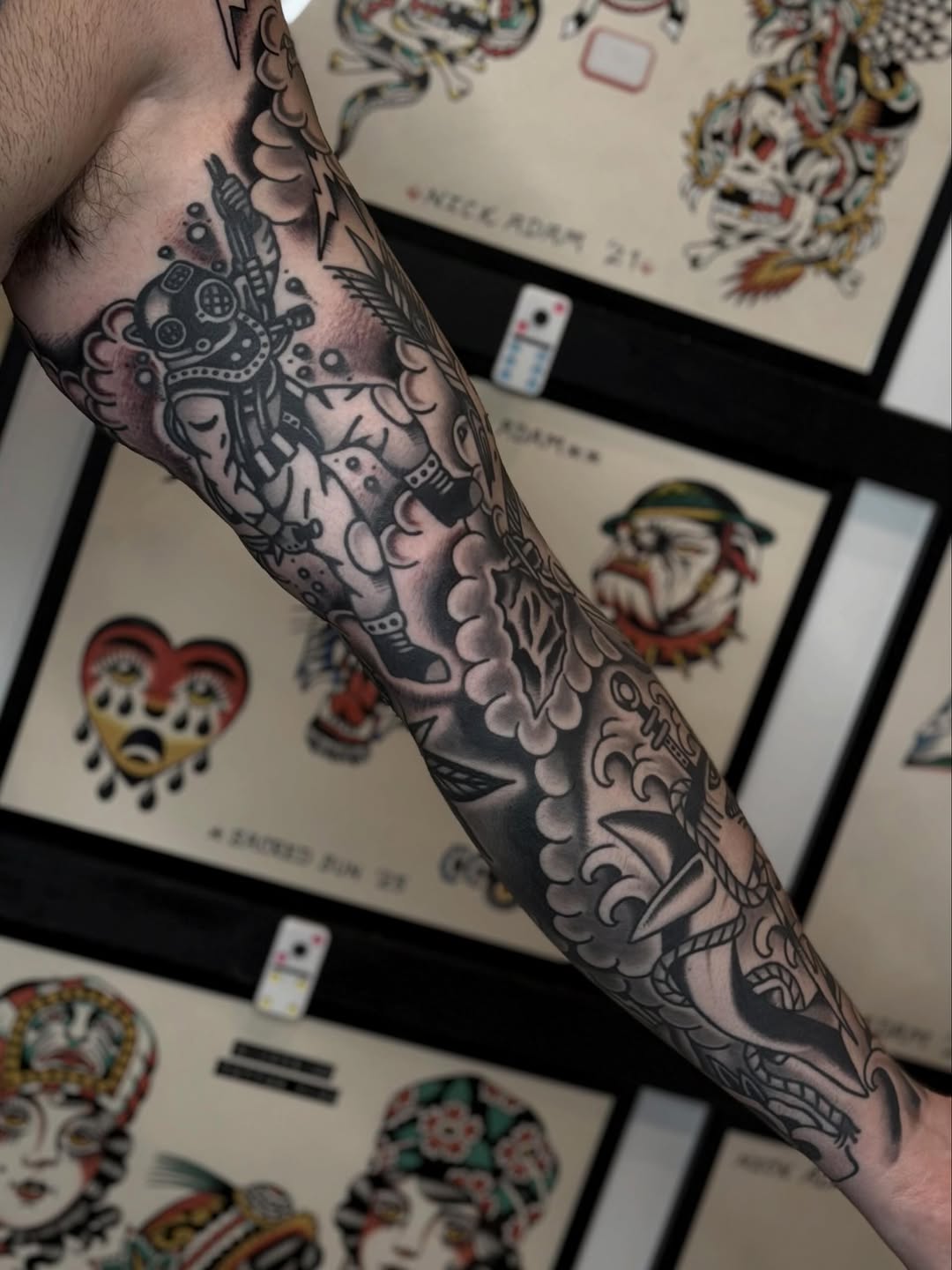 Tattoo by @blake.francis — american_traditional, black_and_grey