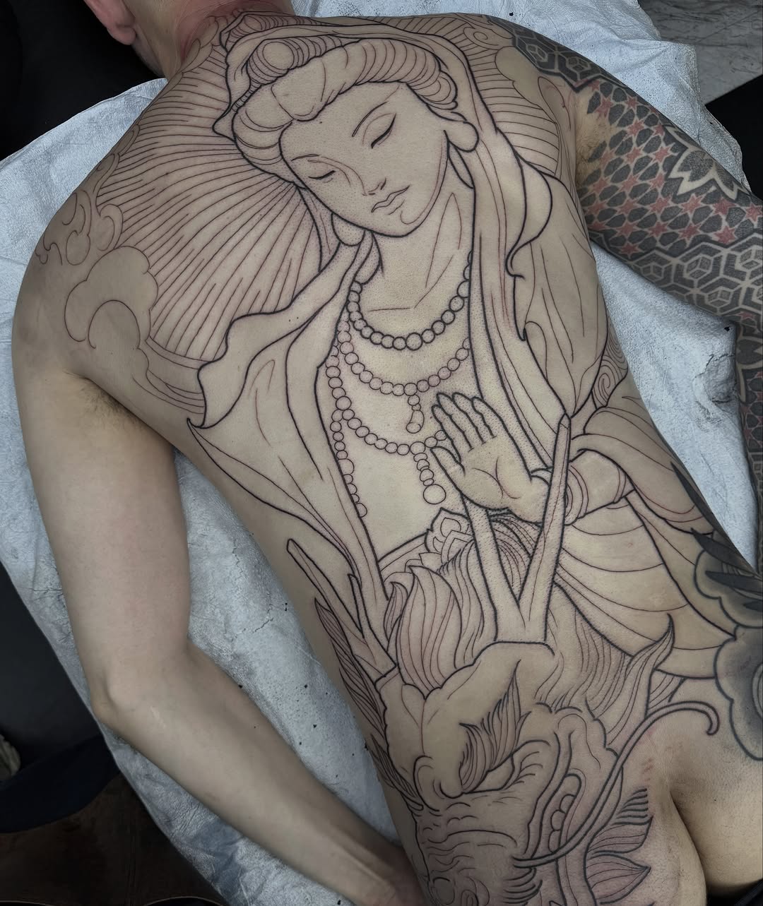 Tattoo by @dottedlines.2 — japanese_irezumi, illustrative