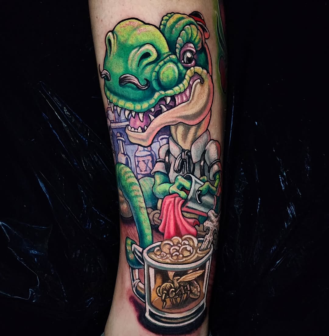 Tattoo by @adamaguastattoos — new_school