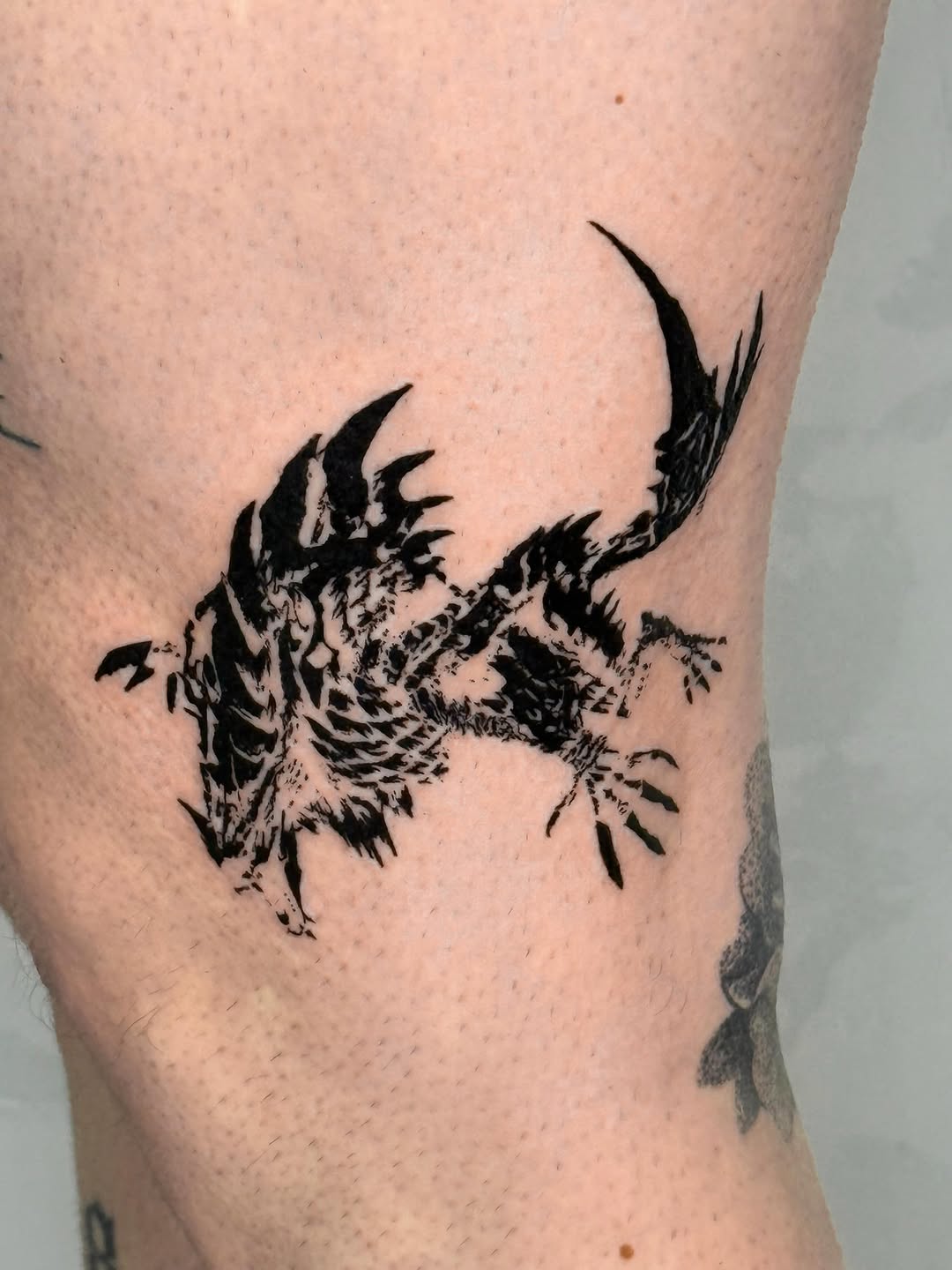 Tattoo by @sabotage.tt β blackwork