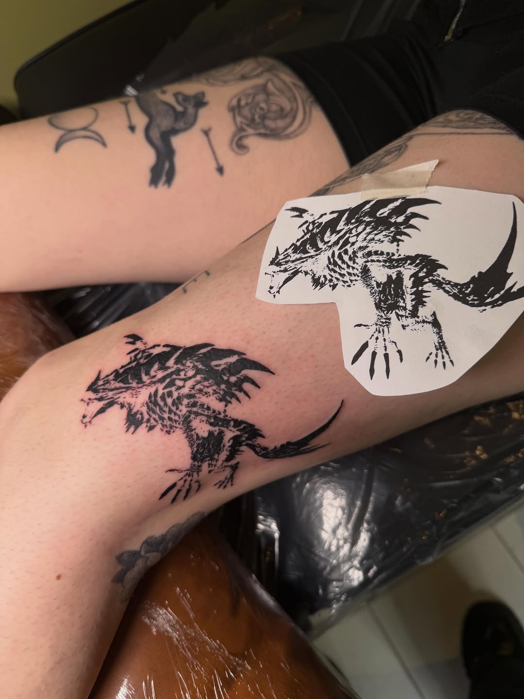 Tattoo by @sabotage.tt β blackwork