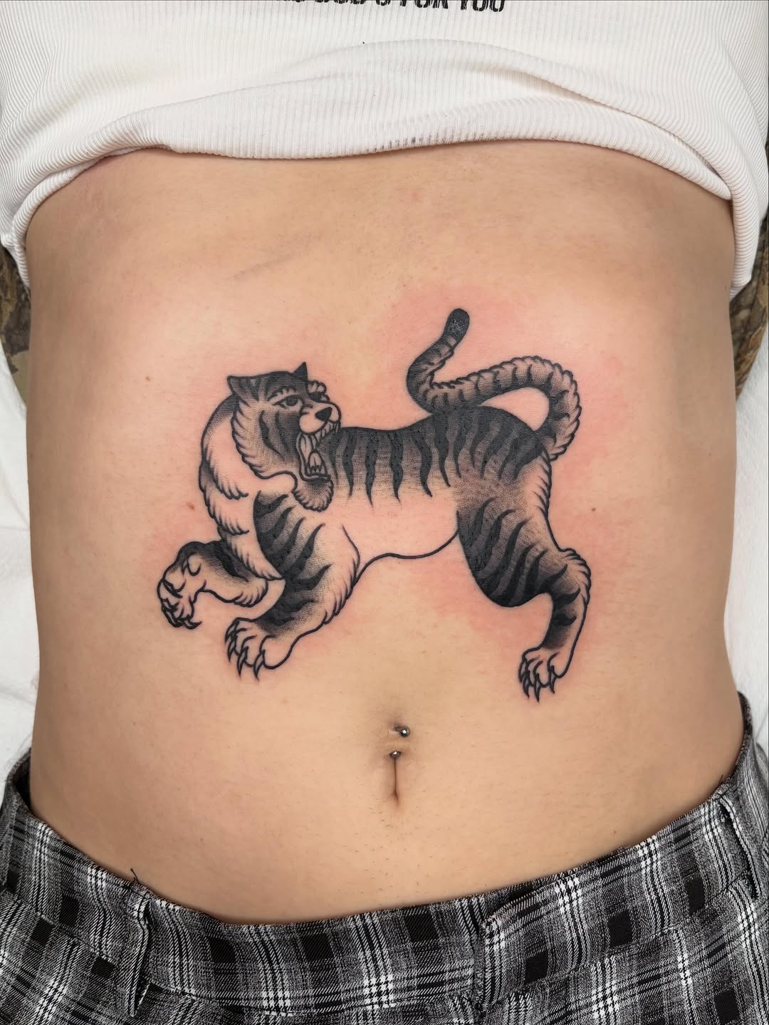 Tattoo by @pembrlily — japanese_irezumi, black_and_grey