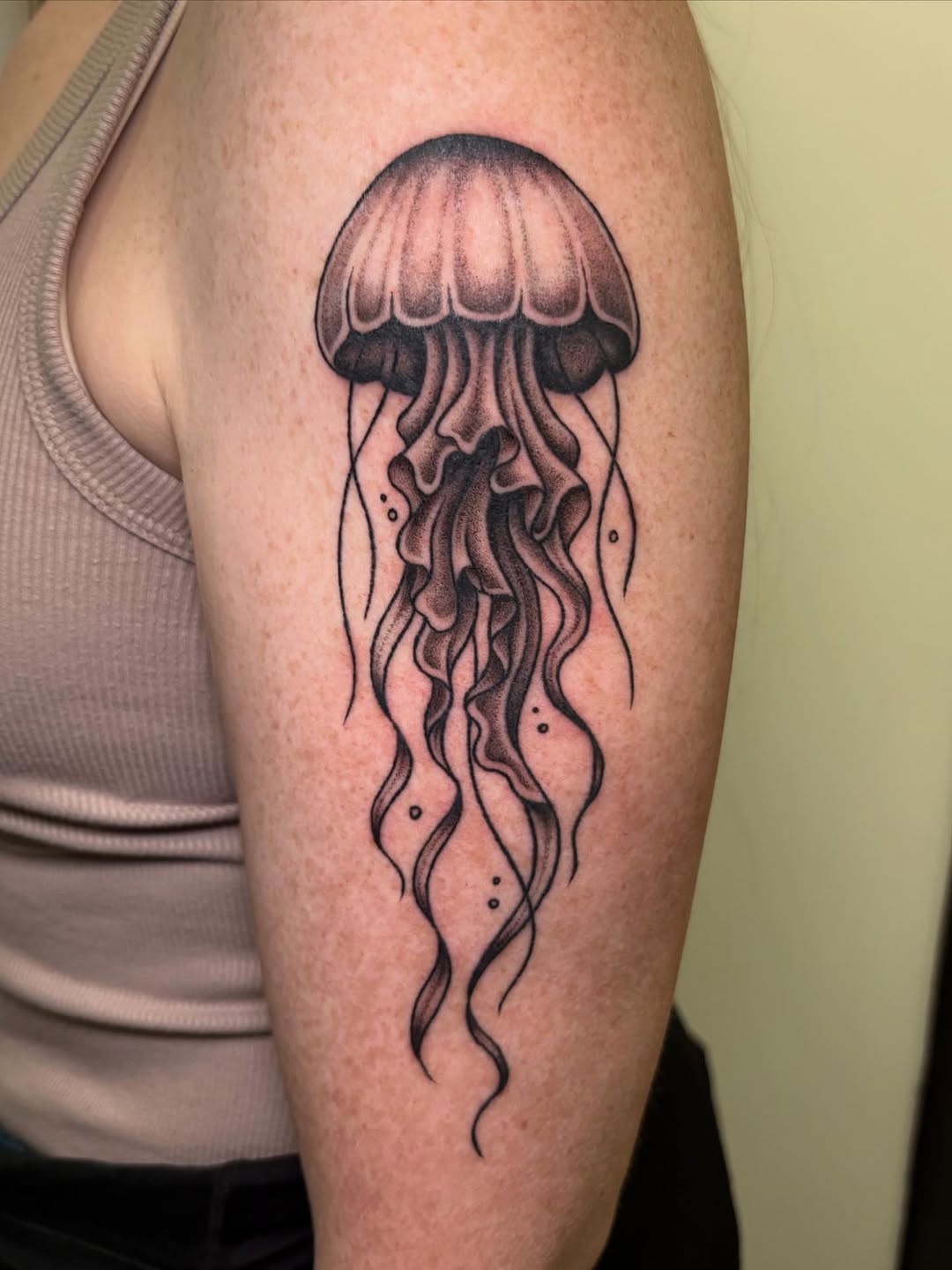 Tattoo by @jaeyuutattoo — black_and_grey