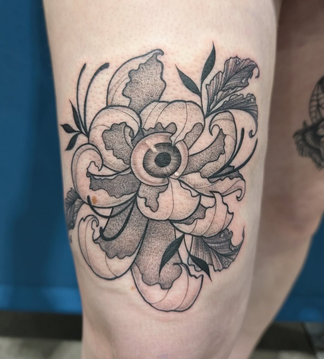 Tattoo by @tattoosbymichaelamay — black_and_grey