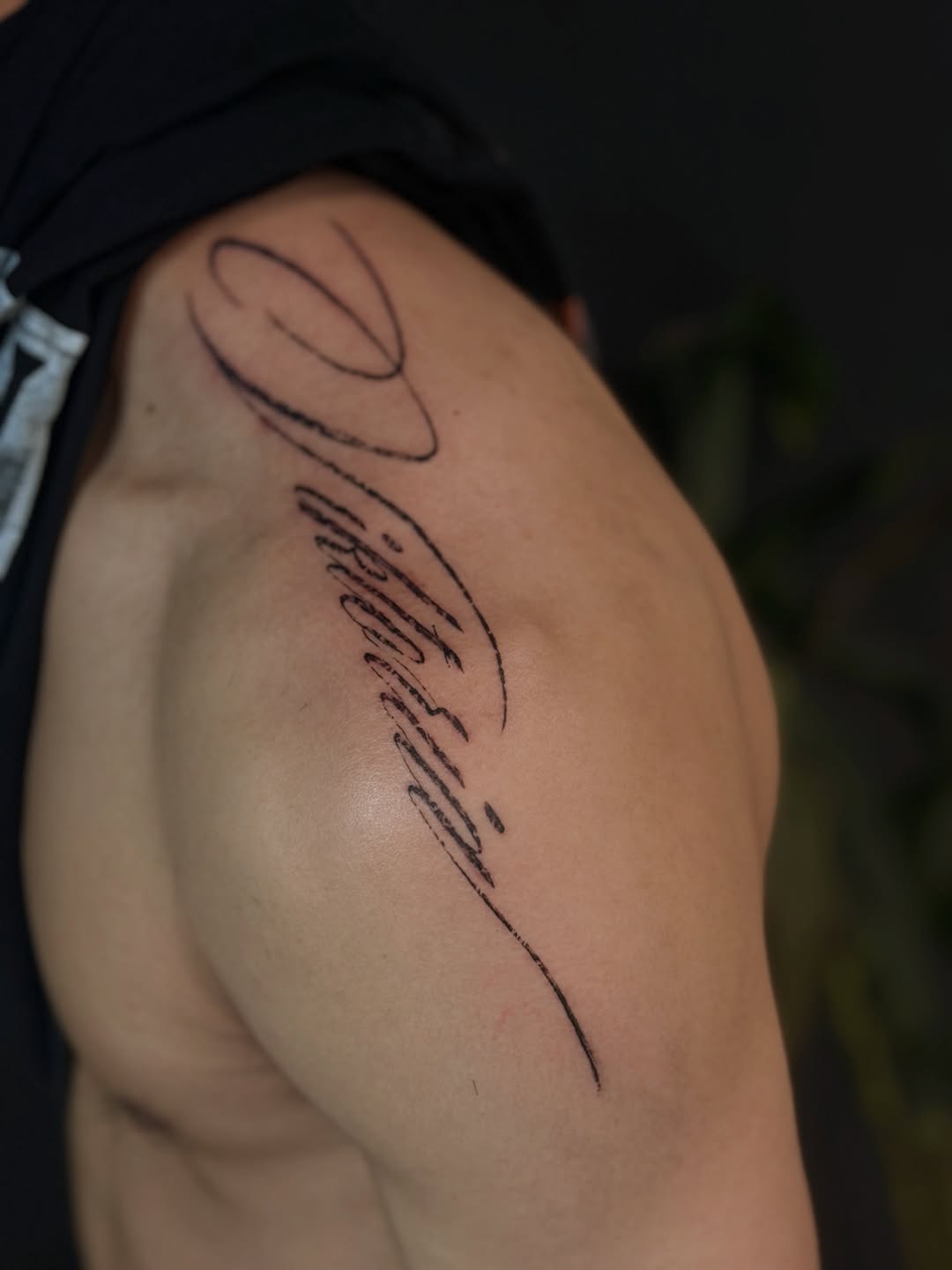 Tattoo by @melvious._.tats β lettering_script, fine_line