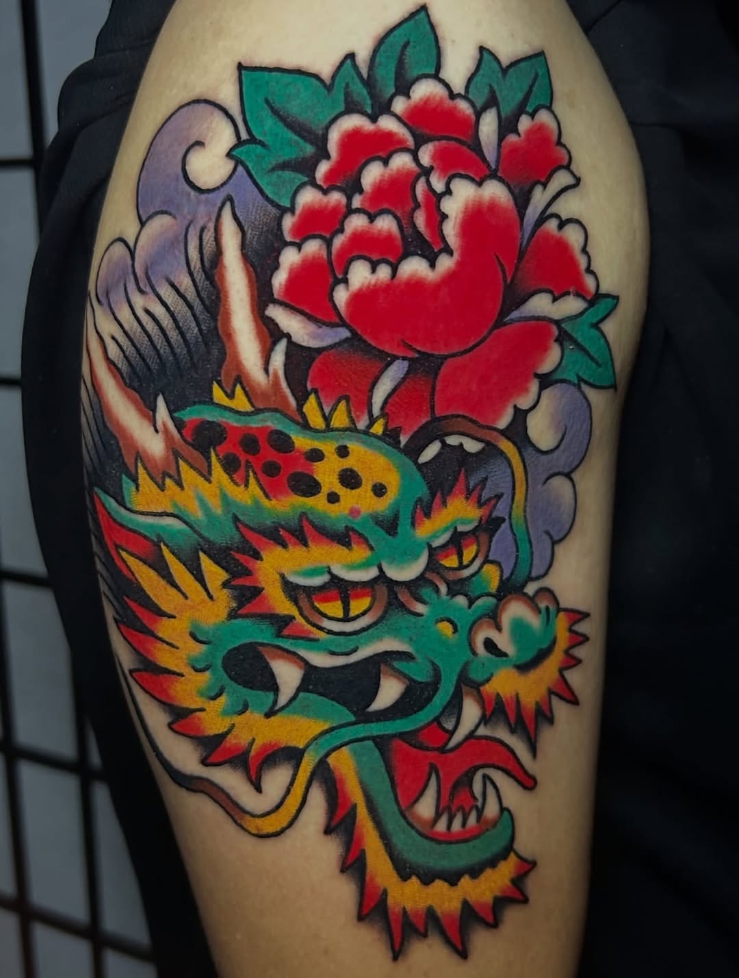 Tattoo by @squidripz — japanese_irezumi, american_traditional