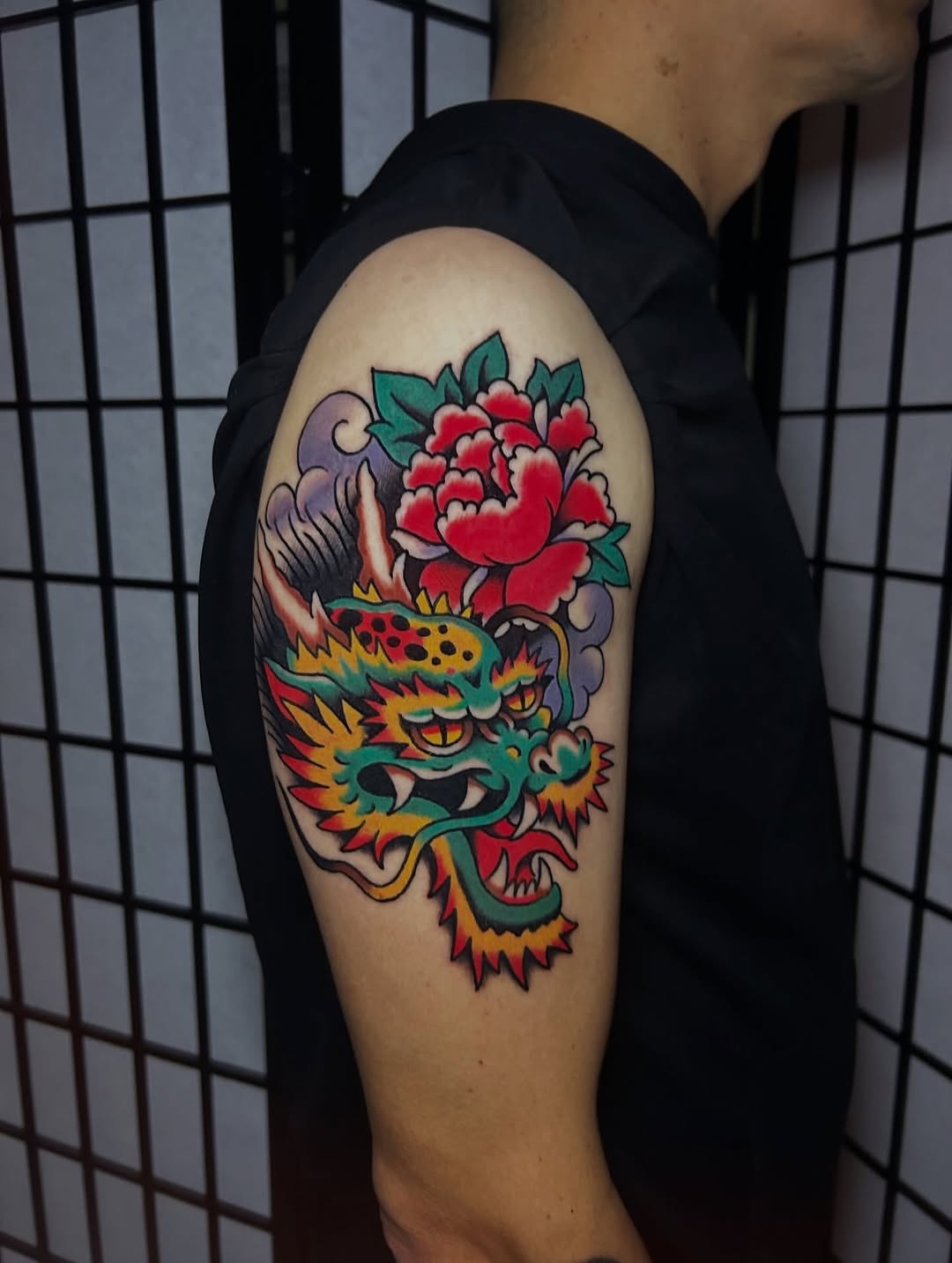 Tattoo by @squidripz — japanese_irezumi, american_traditional