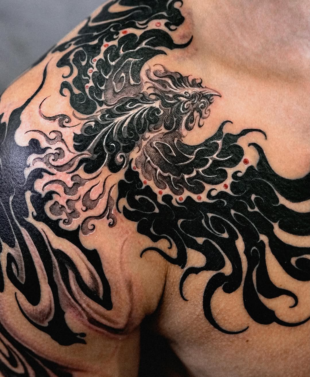 Tattoo by @a_flow_to — japanese_irezumi, blackwork