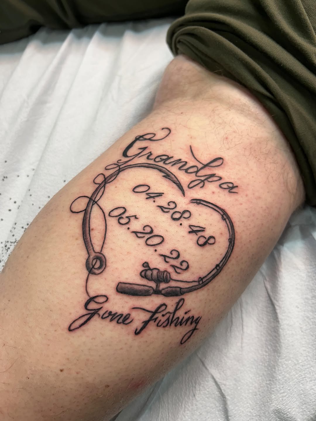 Tattoo by @stogie.tattoos — lettering_script