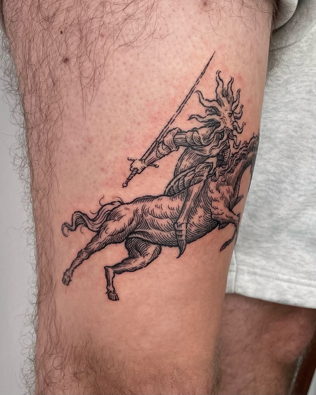 Tattoo by @5.5volt_tattoo — blackwork