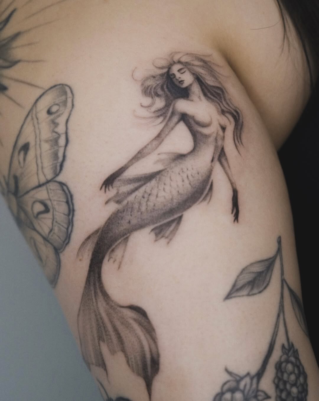 Tattoo by @funch.tattooer — illustrative, black_and_grey