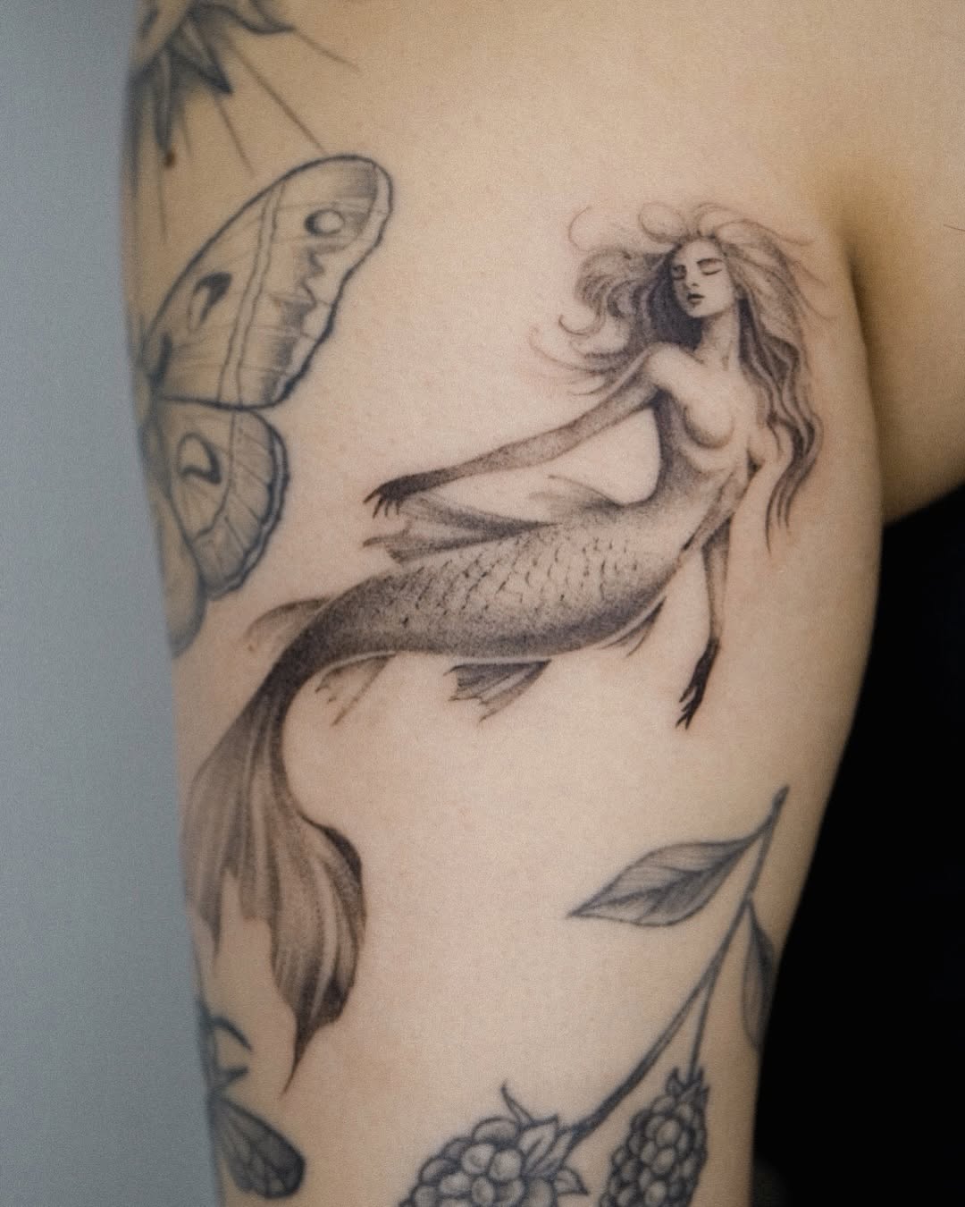 Tattoo by @funch.tattooer — illustrative, black_and_grey