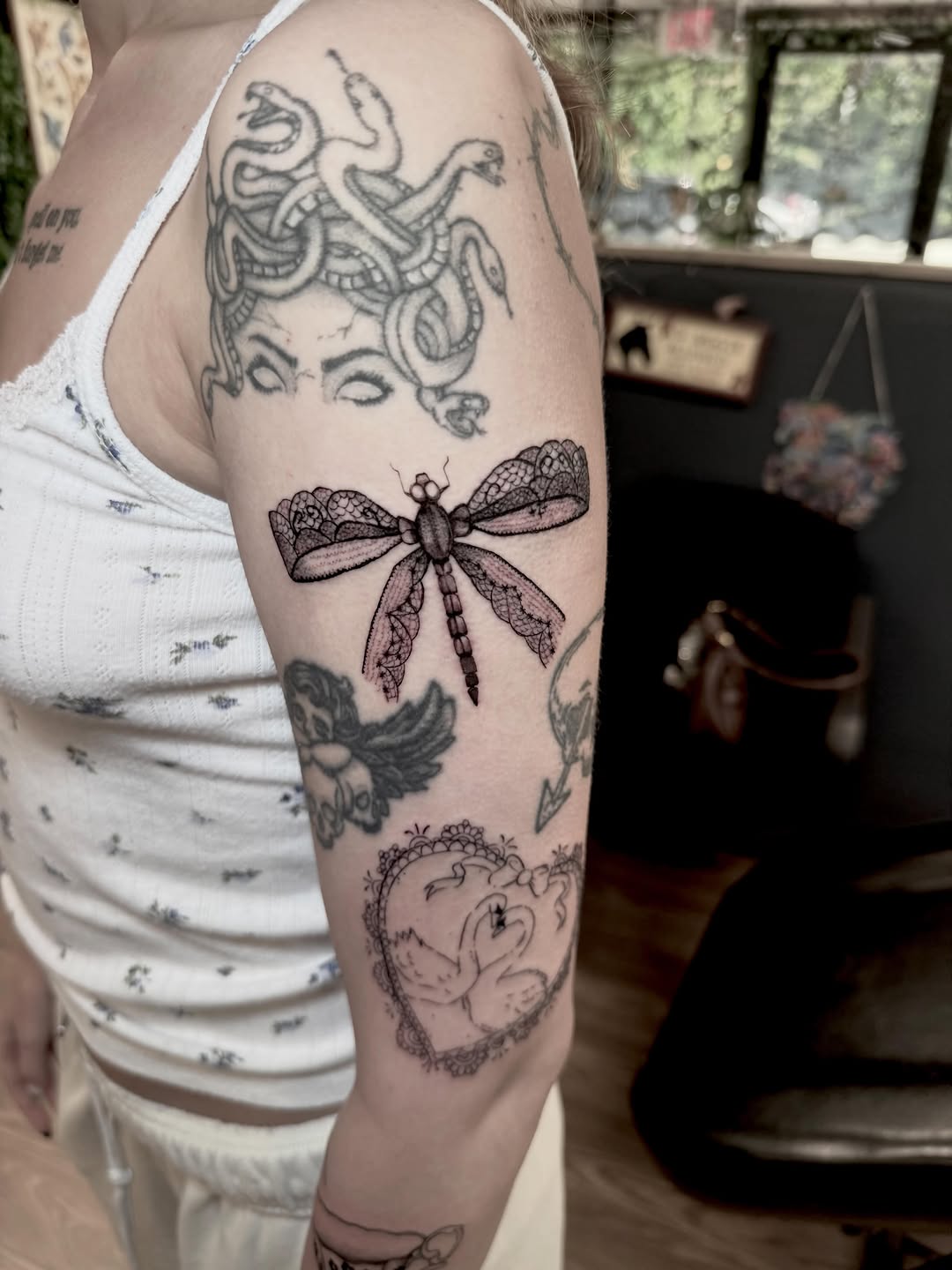Tattoo by @maxwell.tattoos — illustrative, black_and_grey