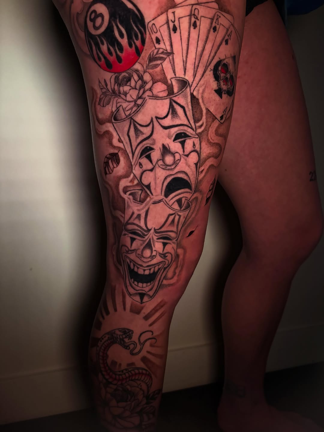 Tattoo by @lifeisajjtattoo_ — chicano, black_and_grey
