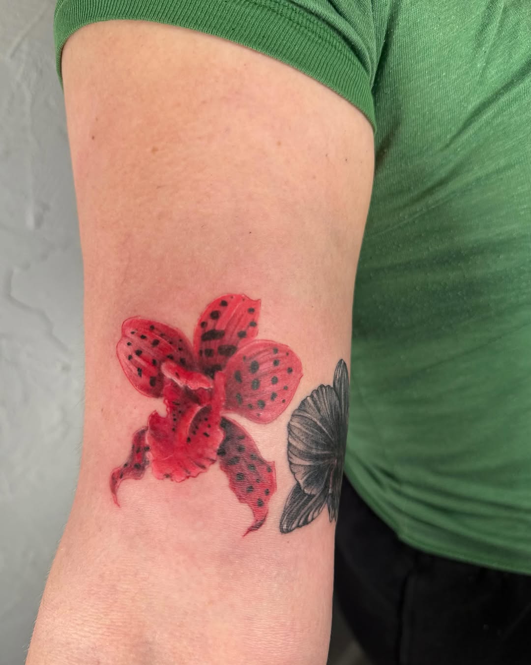 Tattoo by @rickyttattoo — realism, black_and_grey