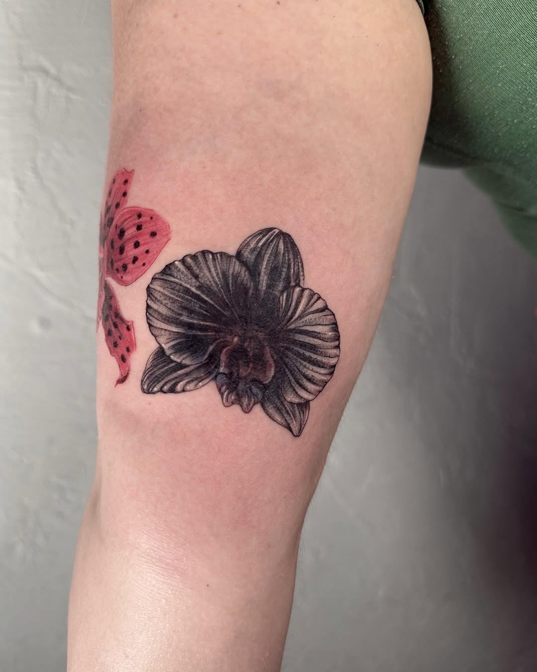 Tattoo by @rickyttattoo — realism, black_and_grey