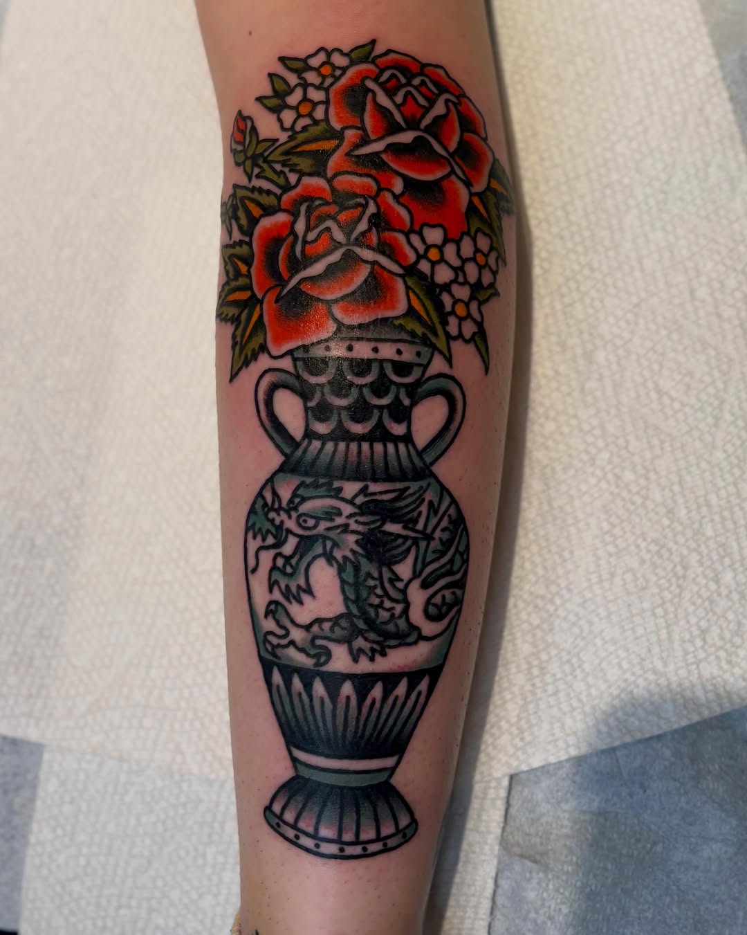 Tattoo by @tiaxcave — american_traditional, illustrative