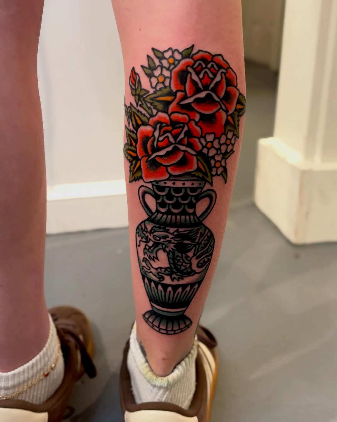 Tattoo by @tiaxcave — american_traditional, illustrative